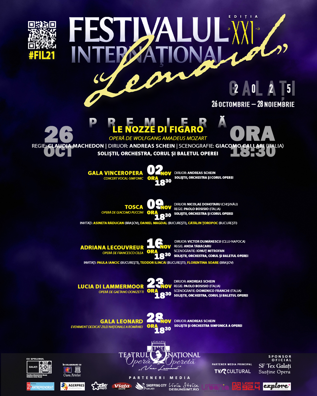 „Nunta lui Figaro” deschide Festivalul Internațional "Leonard", ediția a XXI-a