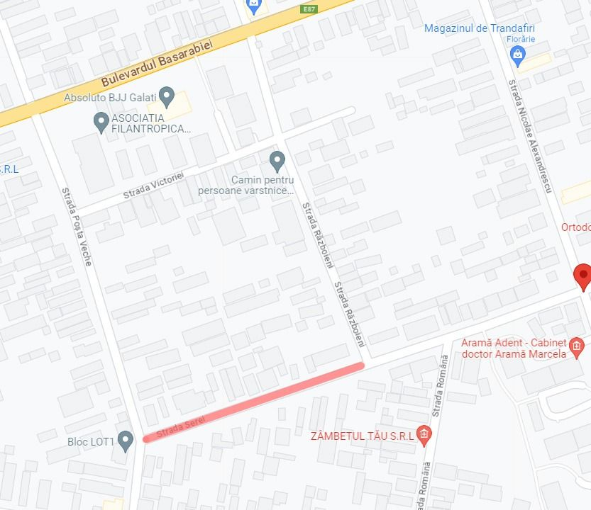 Trafic rutier închis pe strada Serei, din cauza accidentelor de teren