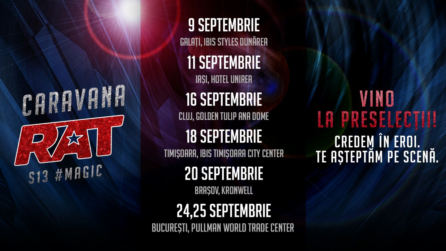 Galațiul, prima destinație a Caravanei „Românii au talent”