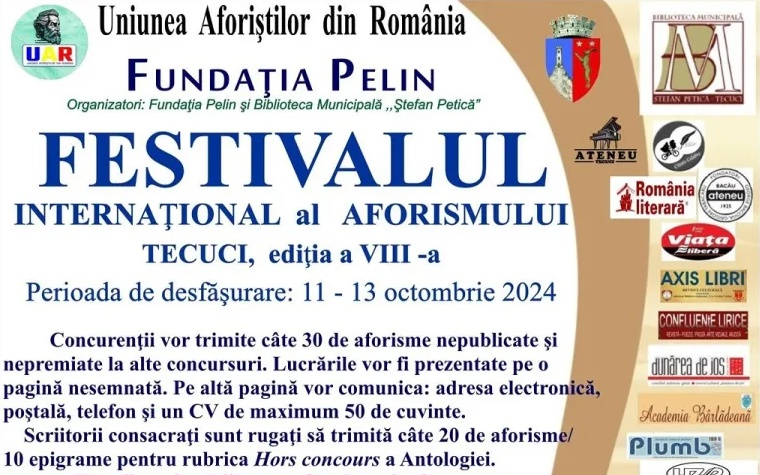 Festivalul Internațional al Aforismului 2024