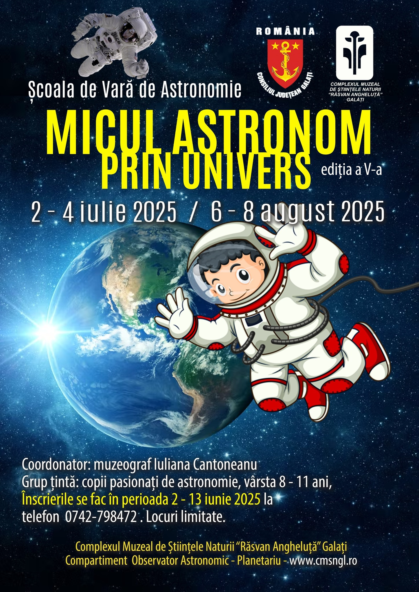 Copilul dumneavoastră poate fi „Micul astronom prin Univers”