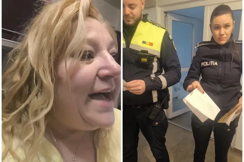 Diana Șoșoacă, scandal cu polițiștii la ușă