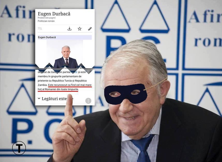 PAMFLET. El este cel mai mare hoţ al României!