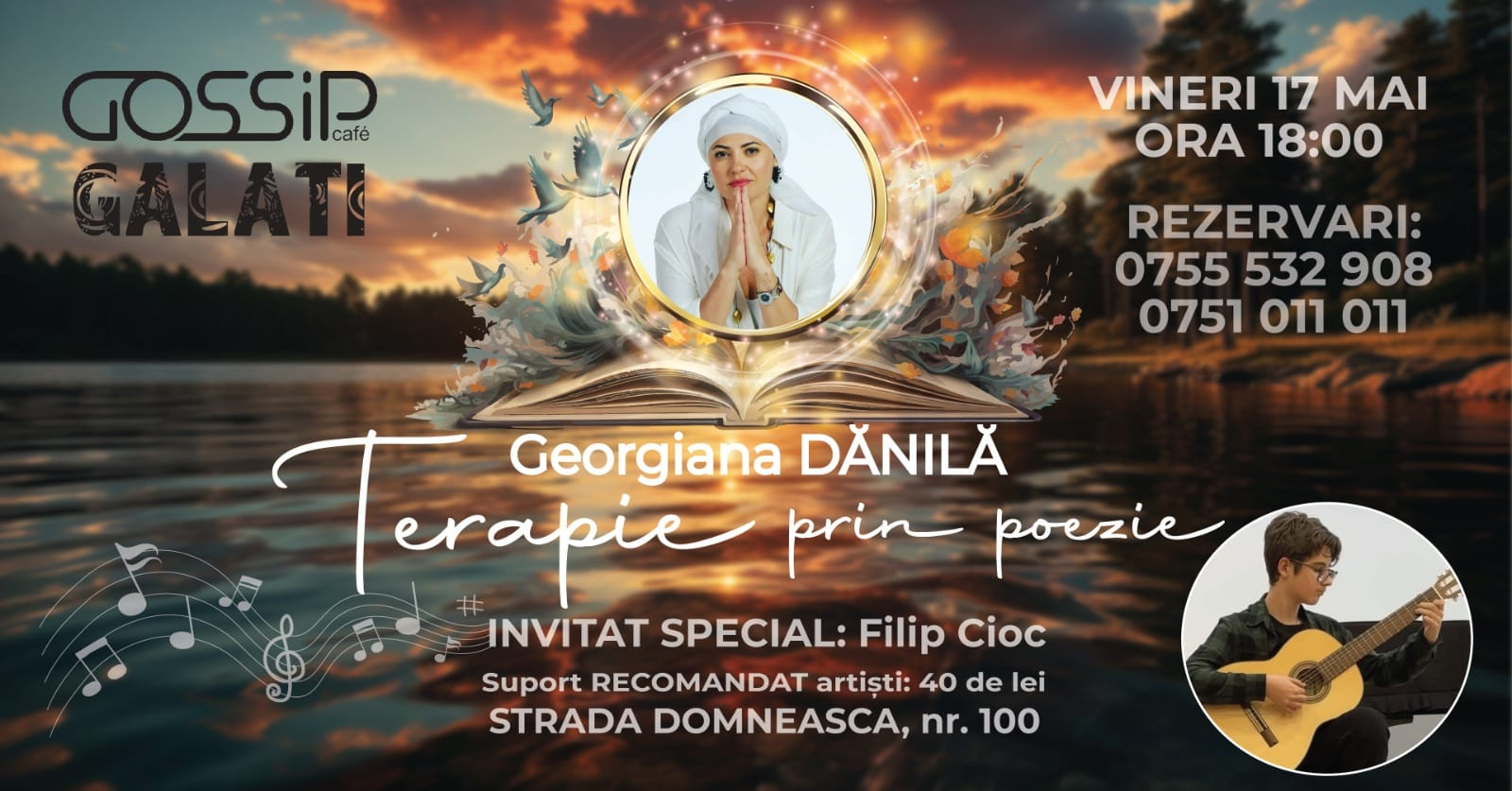 Filip Cioc, finalist la „Românii au talent”, invitat la Gossip Café