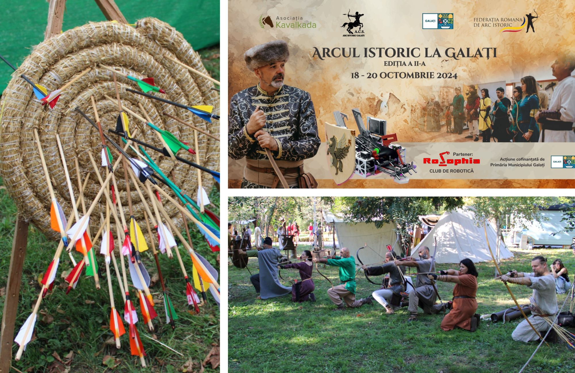 Luptă între arcaşi şi roboţi, în Grădina Publică din Galaţi