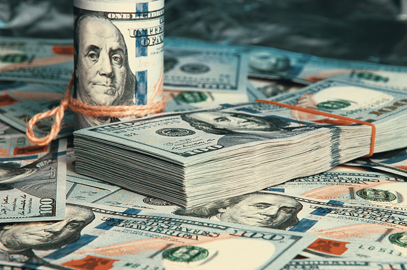 Cursul dolarului a scăzut de la începutul lunii cu 22 de bani