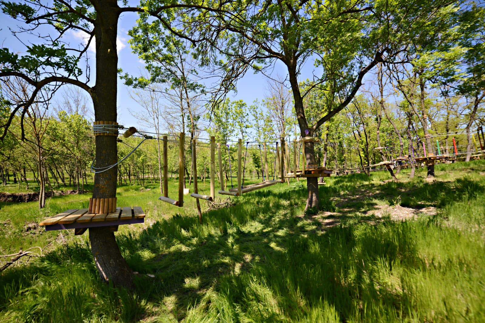 Lucrări în toi la Parcul Aventura din Pădurea Gârboavele