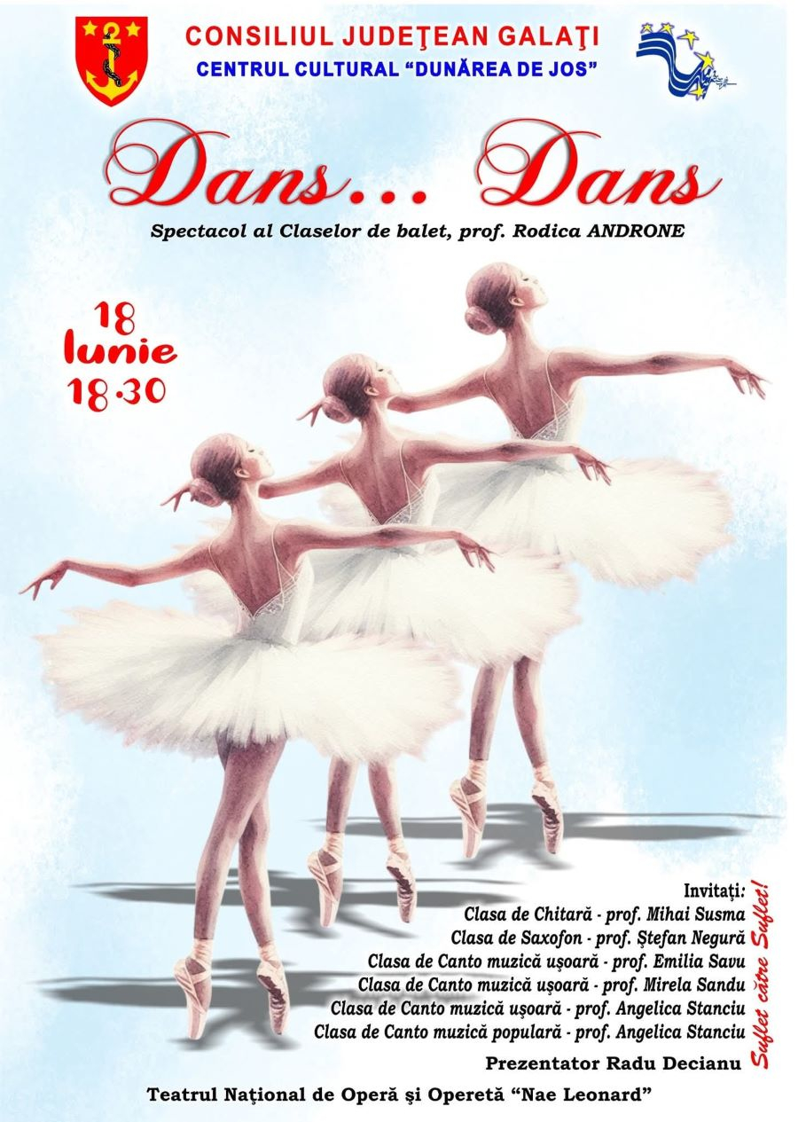Spectacol extraordinar al claselor de balet ale Centrului Cultural „Dunărea de Jos”