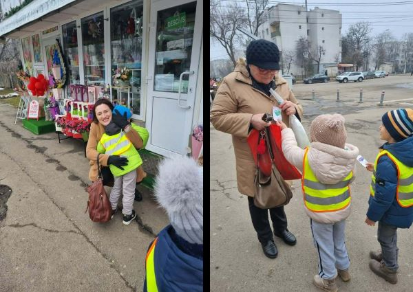 Mărțișoare și zâmbete dăruite din inimă de copii