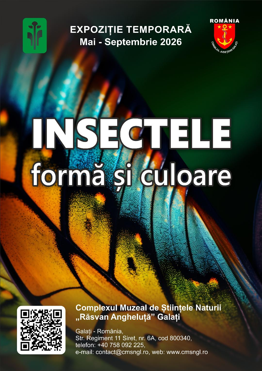 Unde putem vizita microexpoziţia „Insectele - formă și culoare”