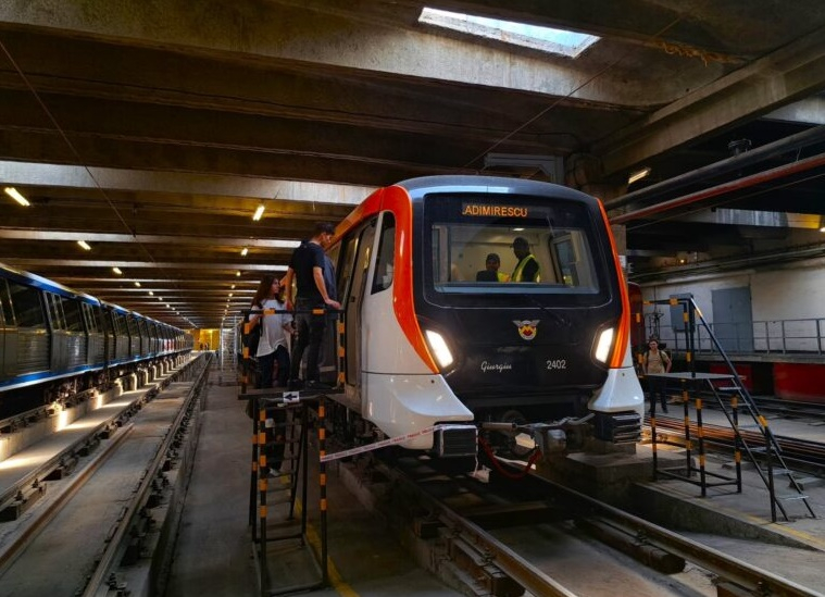 Trenul de metrou „Galați”, adus din Brazilia
