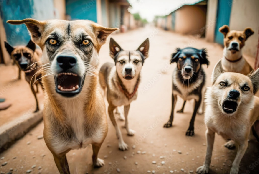 Cum te aperi de o haită de câini agresivi?