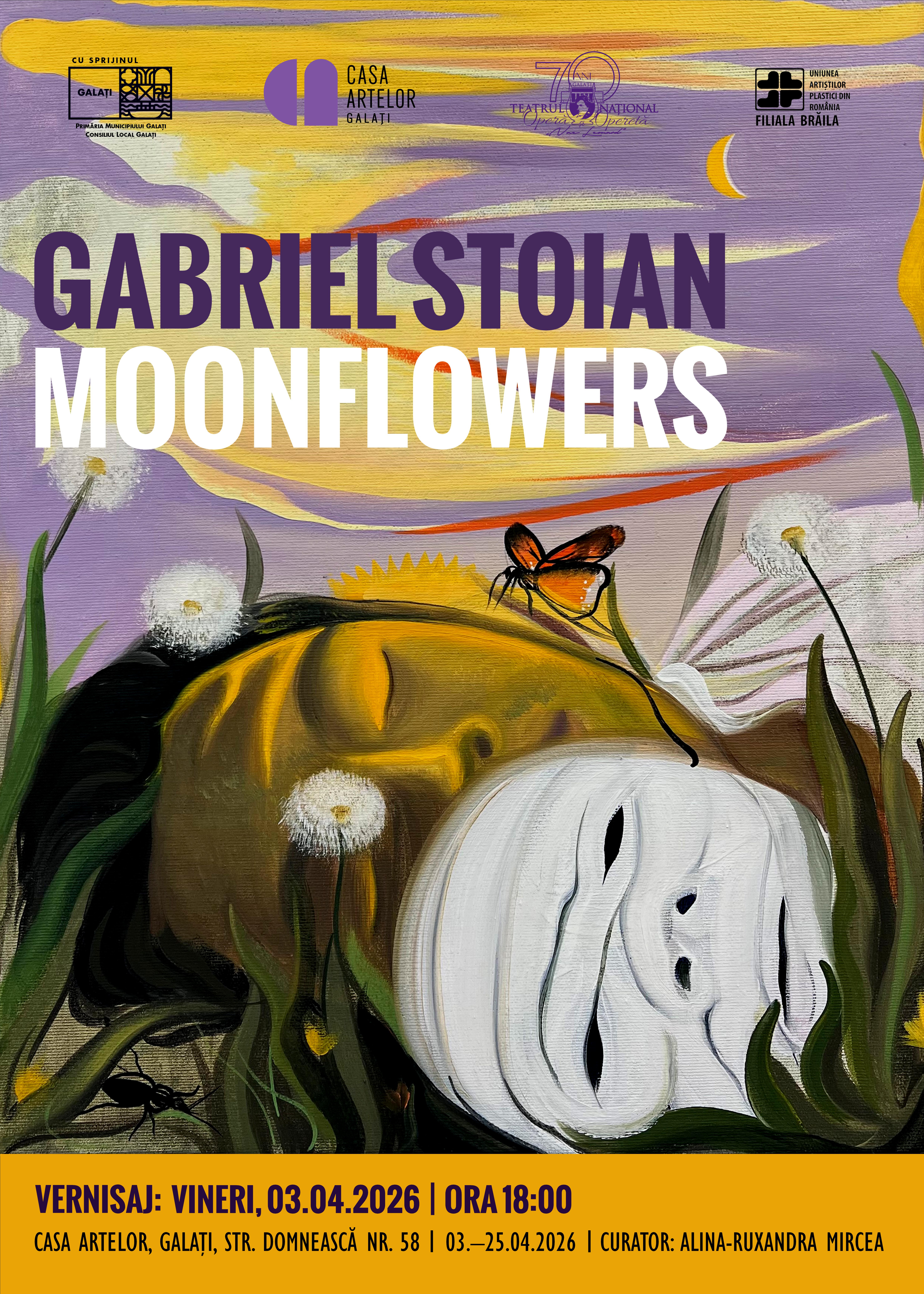 "Moonflowers" - o nouă expoziţie la Casa Artelor