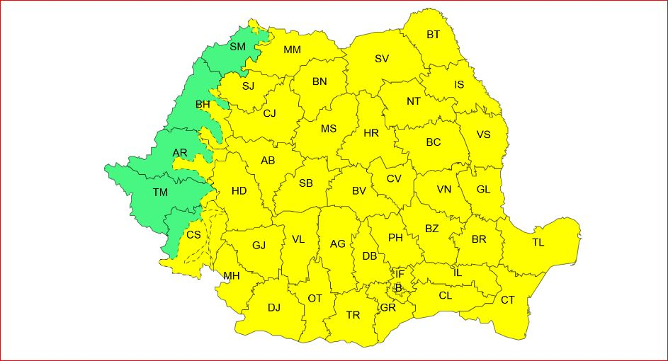 Rămânem sub Cod galben de ger până la Dragobete