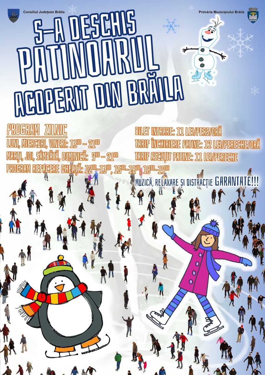 S-a deschis Patinoarul acoperit din Brăila