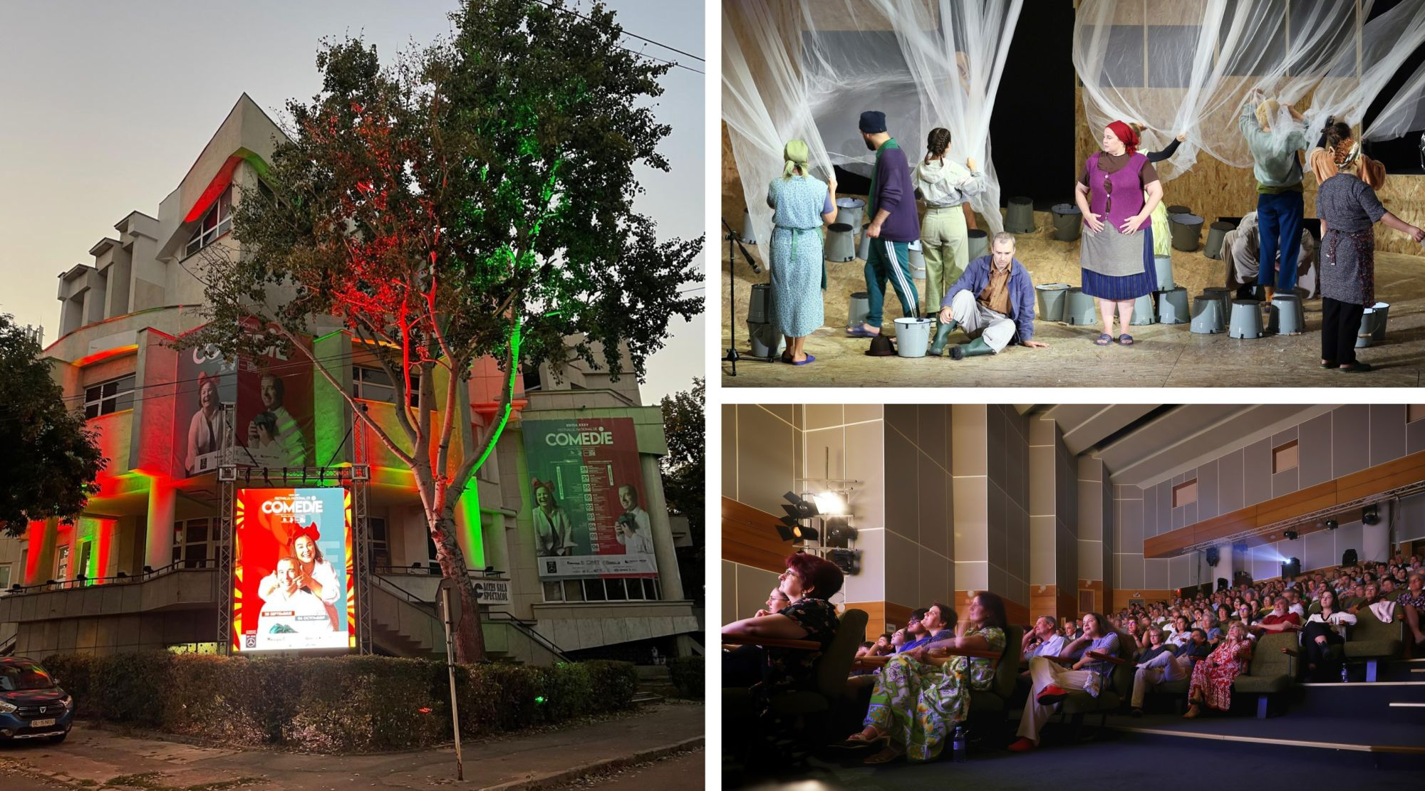 Hohote de râs, lacrimi şi aplauze la premiera Dramaticului gălăţean, „Regina nopţii”