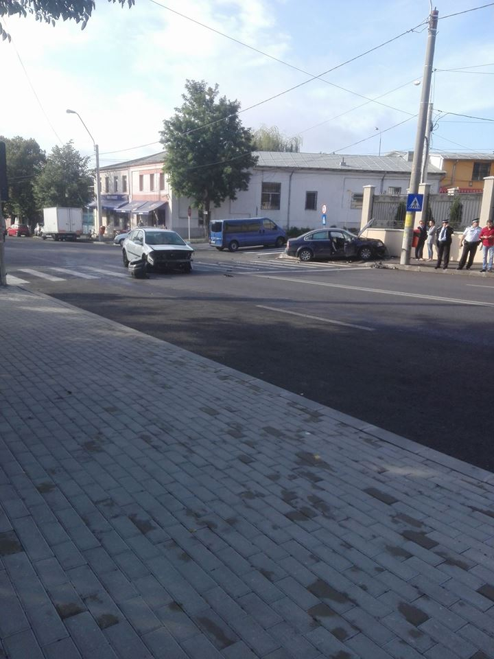 Accident la Spitalul Militar. Un bărbat a fost rănit