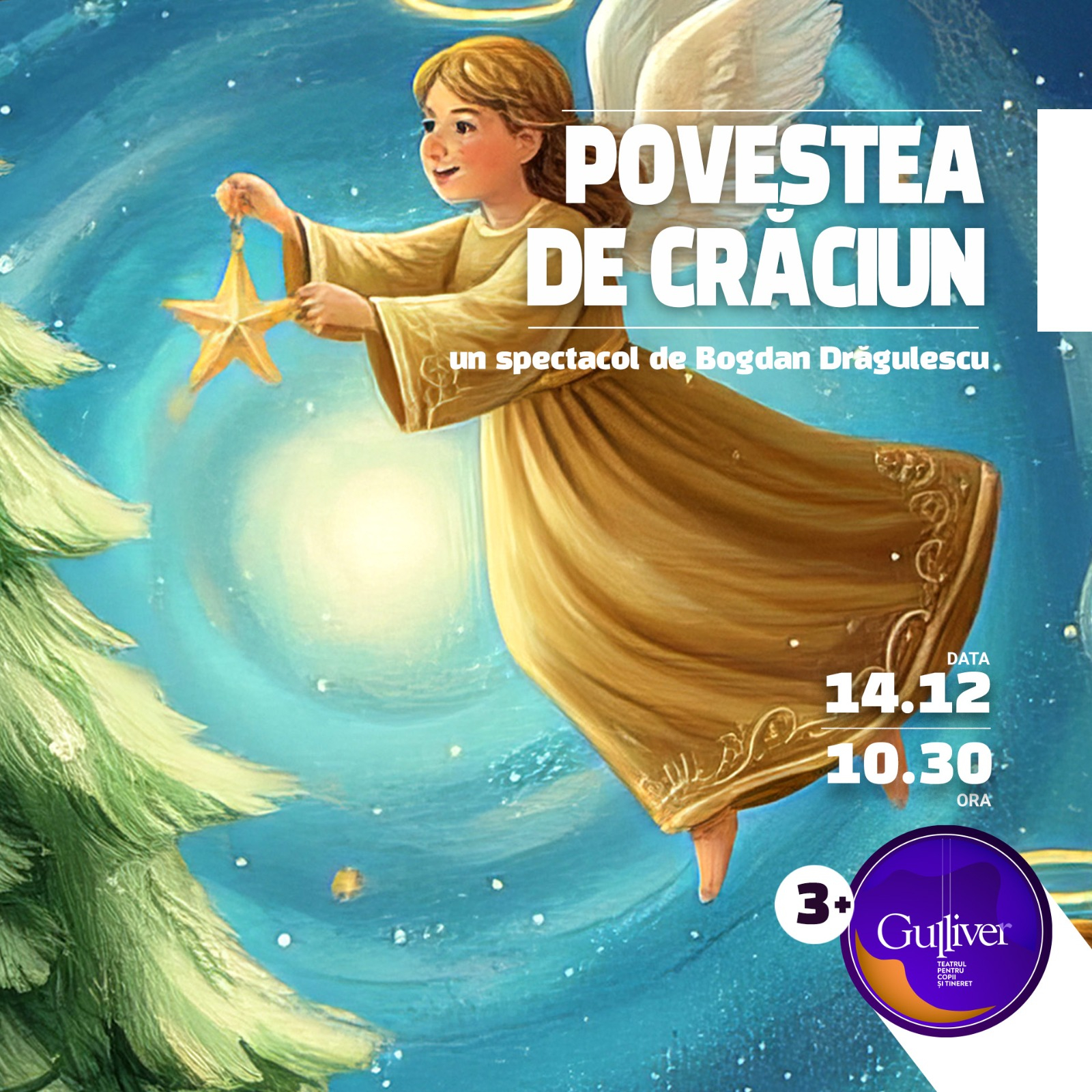 ”Povestea de Crăciun” aduce magia sărbătorilor la Teatrul ”Gulliver”