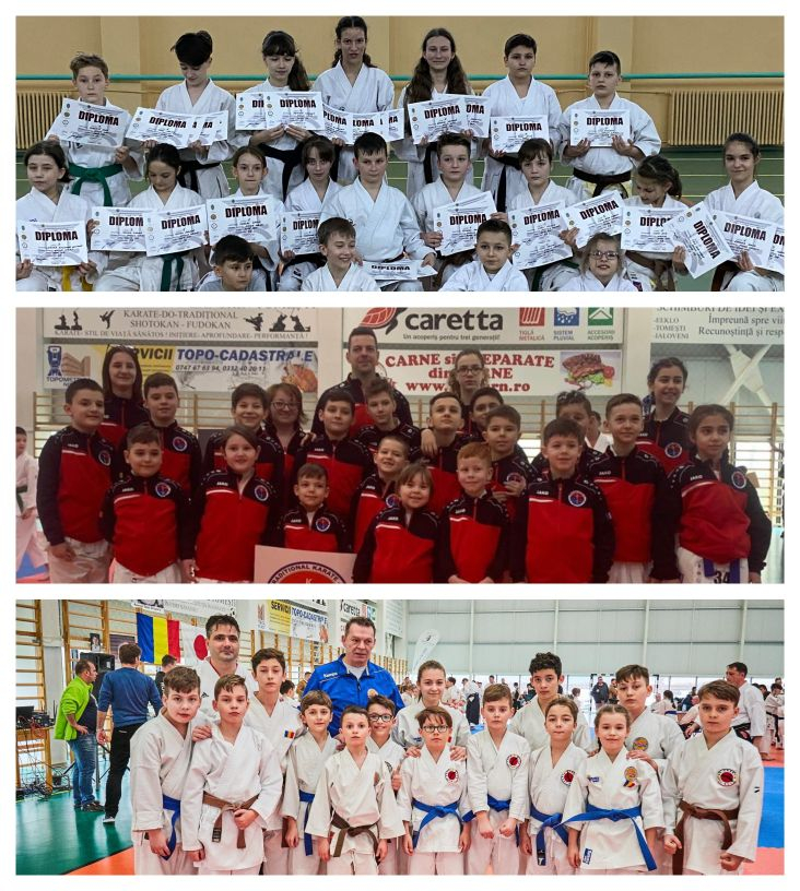 Karateka, pe podiumul ”zonalei” de la Iași. Copii gălățeni, calificați la Campionatul Național