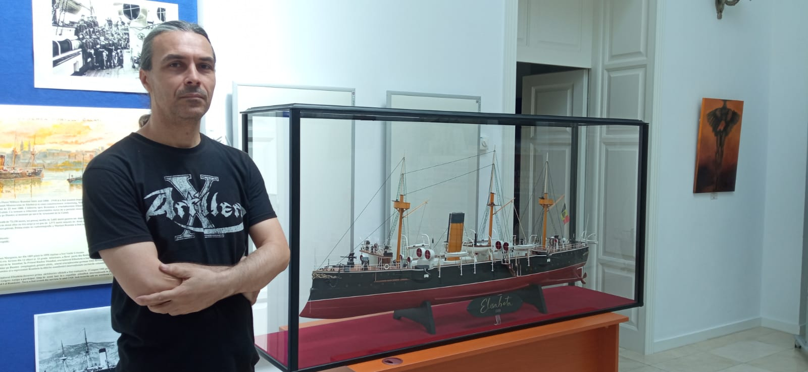 Crucișătorul „Elisabeta”, renăscut în miniatură la Galați (GALERIE FOTO)