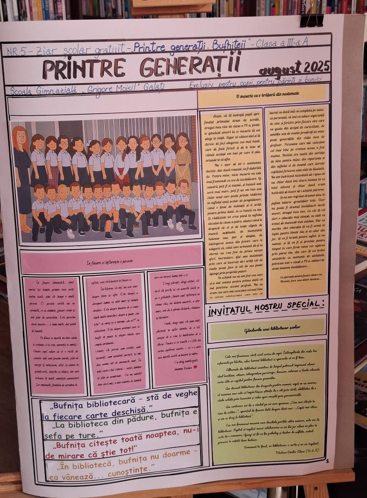 Școala Gimnazială „Grigore Moisil” a lansat un ziar școlar