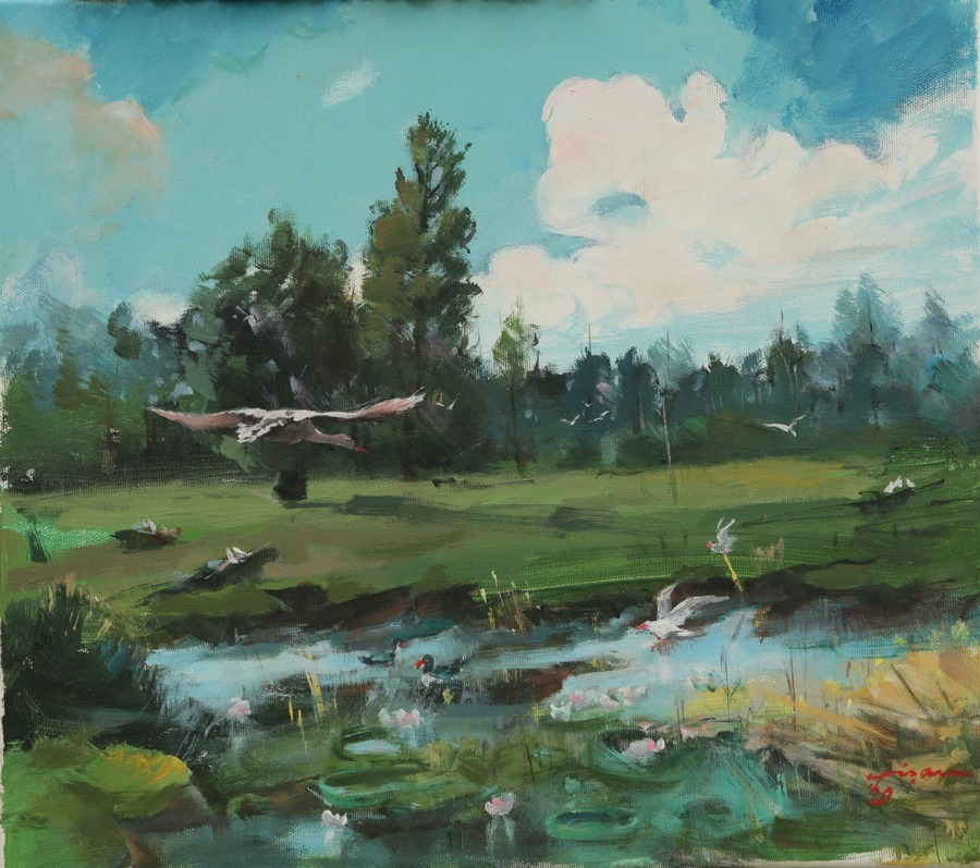 A treia expoziție personală din 2023 a pictorului Teodor Vișan