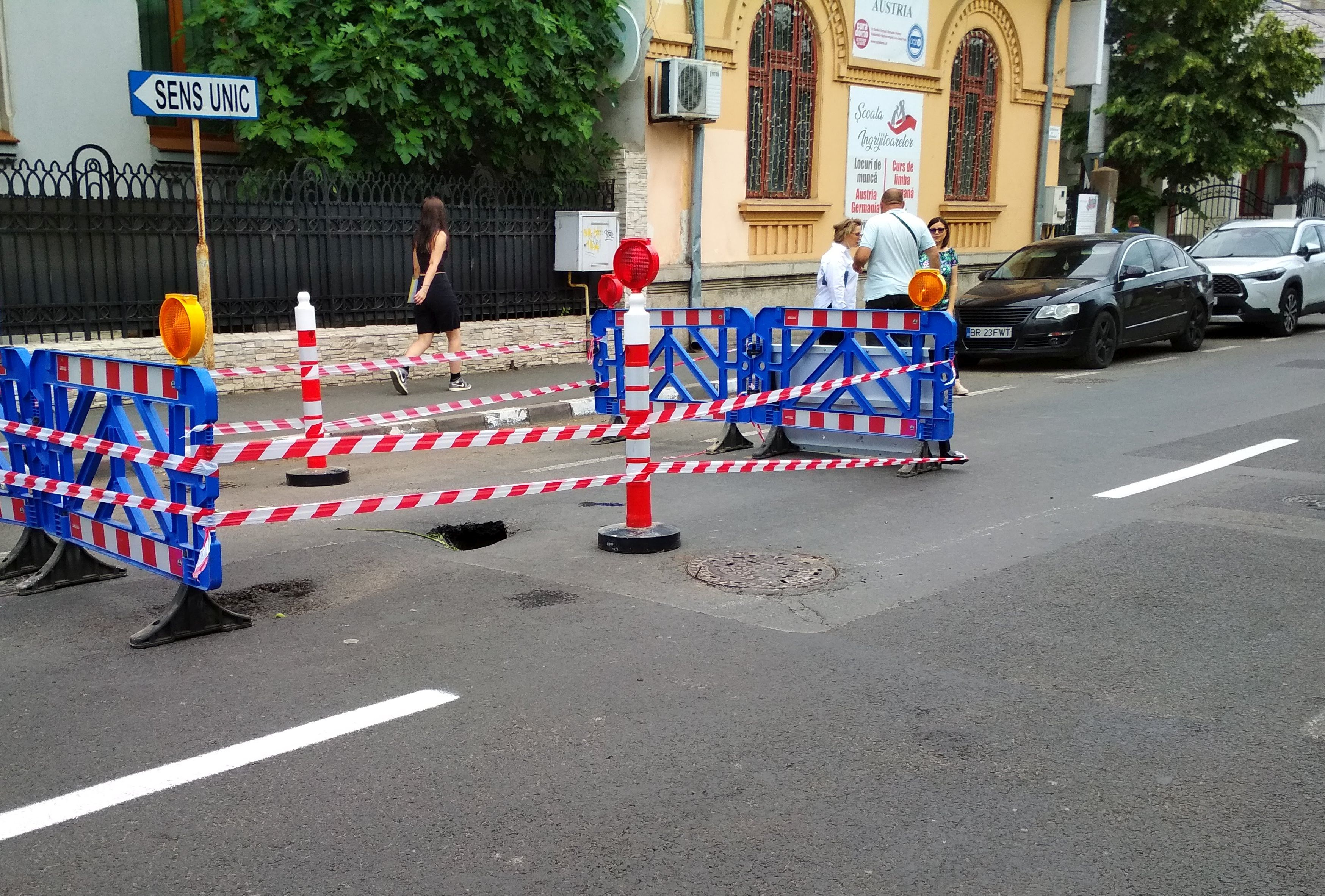 Accident de teren pe strada Nicolae Bălcescu