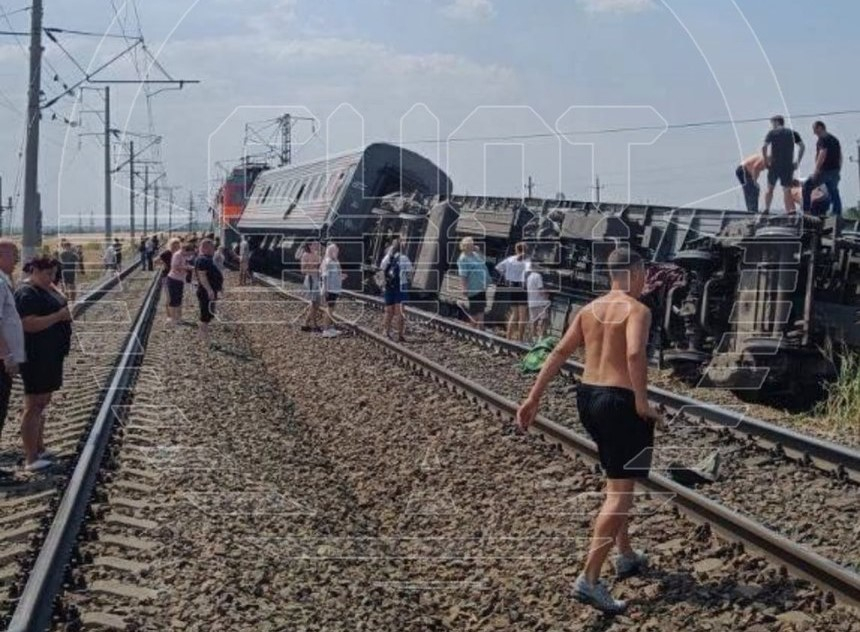 Tren deraiat în Rusia