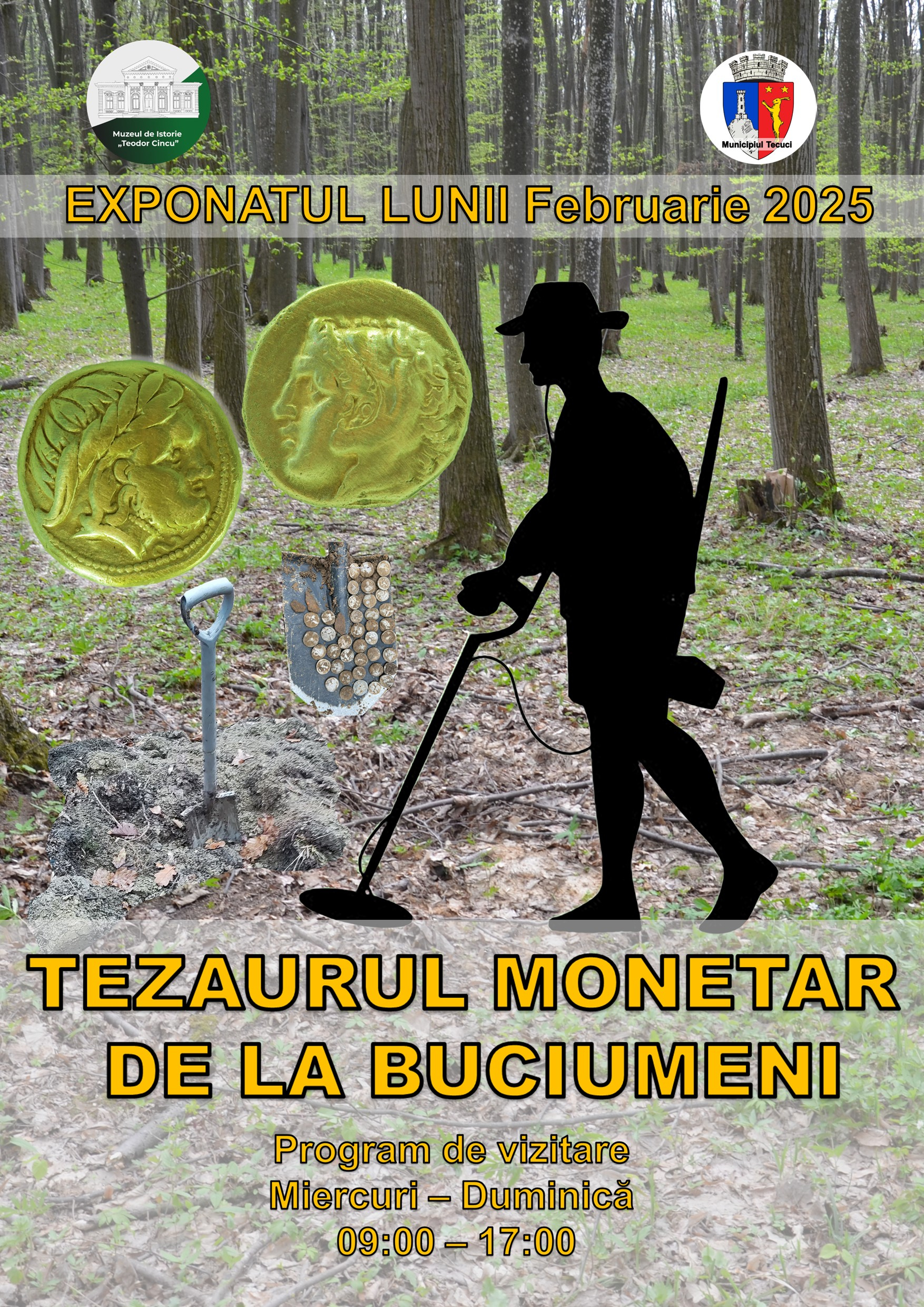 Tezaurul monetar de la Buciumeni, la Muzeul de Istorie din Tecuci