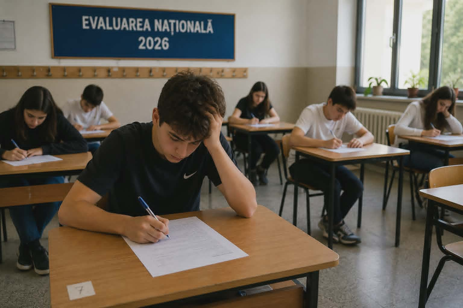 Evaluarea Naţională. Absolvenții de gimnaziu au susținut proba la Matematică
