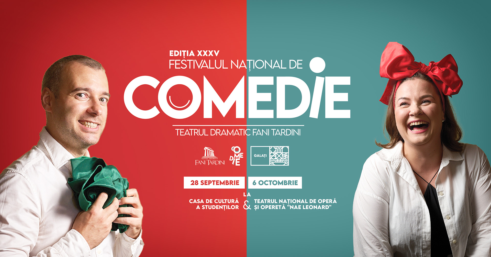 13 spectacole de top la Festivalul Național de Comedie, ediția a XXXV-a