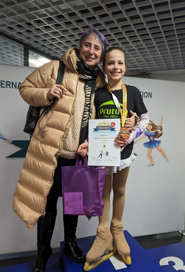 Evoluții bune ale patinatoarelor la "Edusport Trophy"