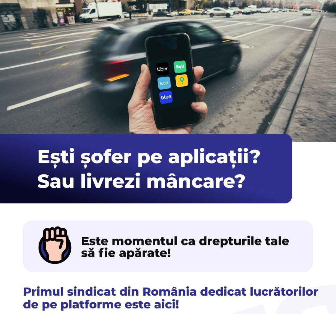 Sindicat dedicat lucrătorilor de pe platforme digitale