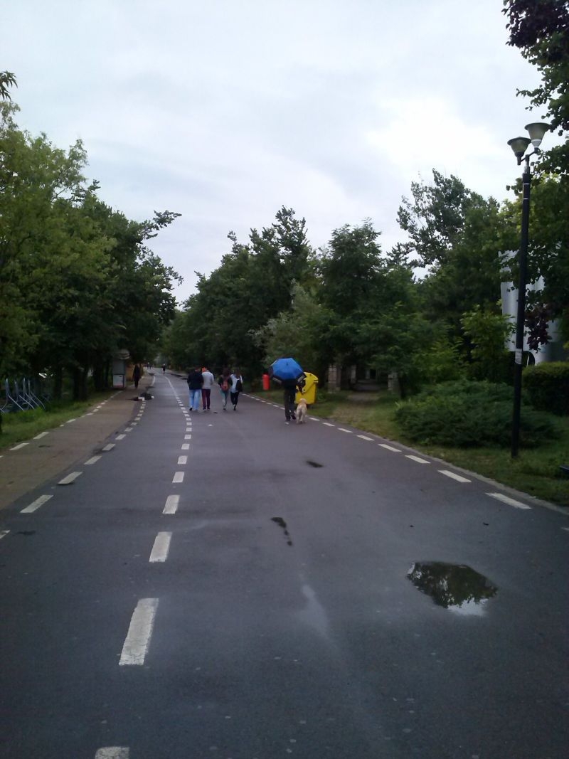 Faleza Dunării, „bătută” pe orice vreme de către gălăţeni