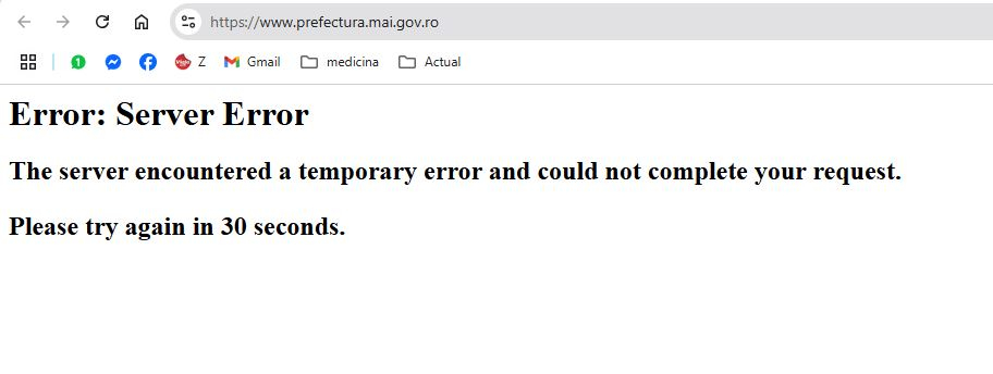 UPDATE. Site-urile prefecturilor din toată ţara, din nou online