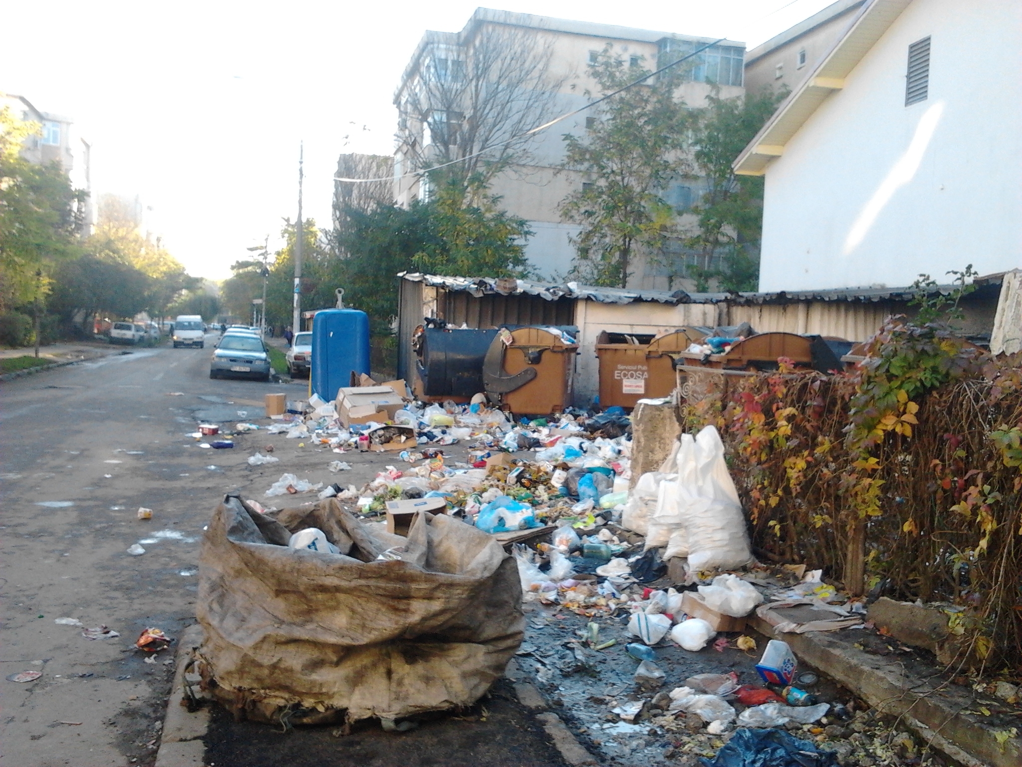 Groapa de gunoi s-a mutat în I.C. Frimu. Vezi cum arată strada Podul Înalt