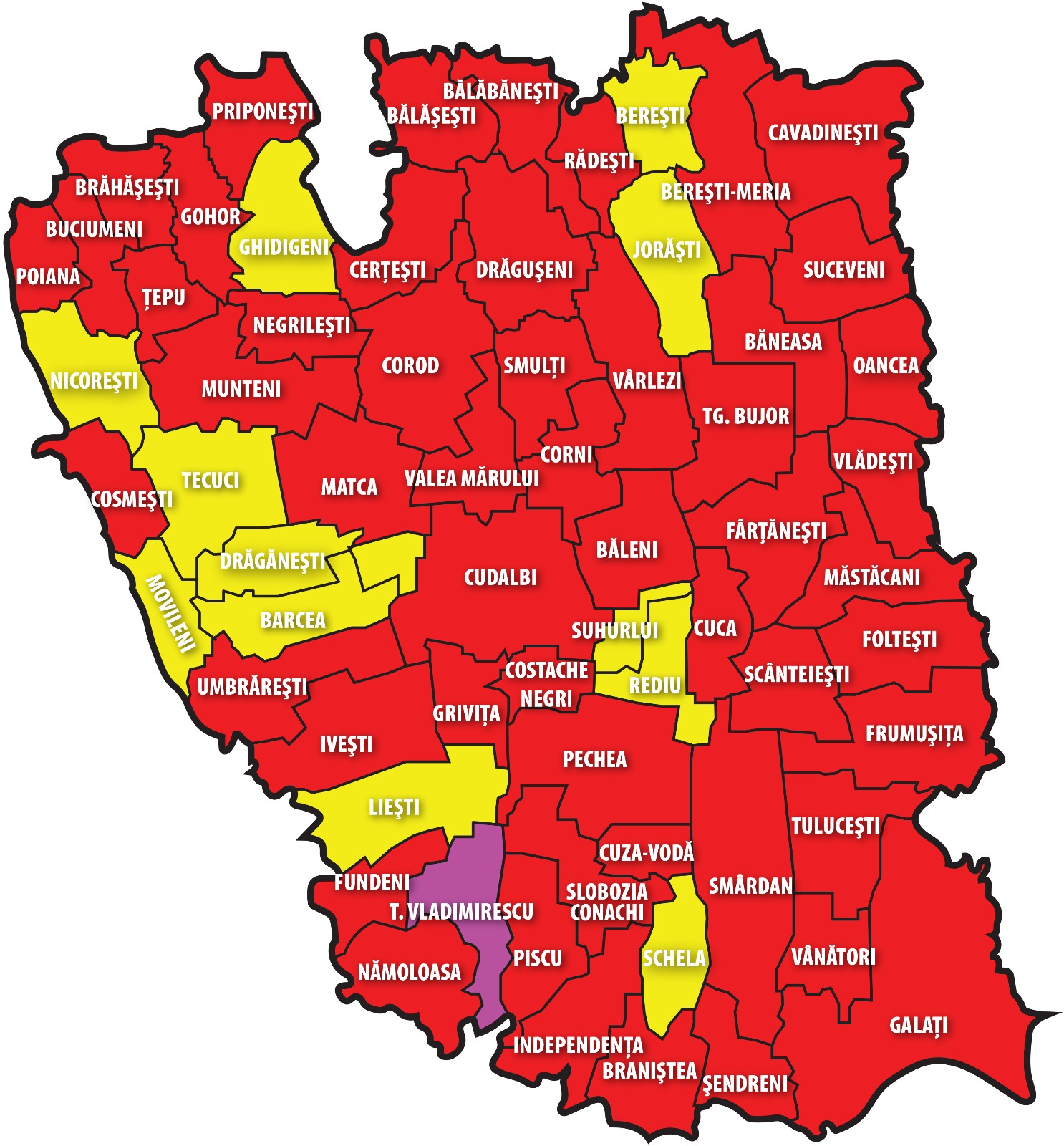 Primarii aleşi în toate localităţile din judeţul Galaţi