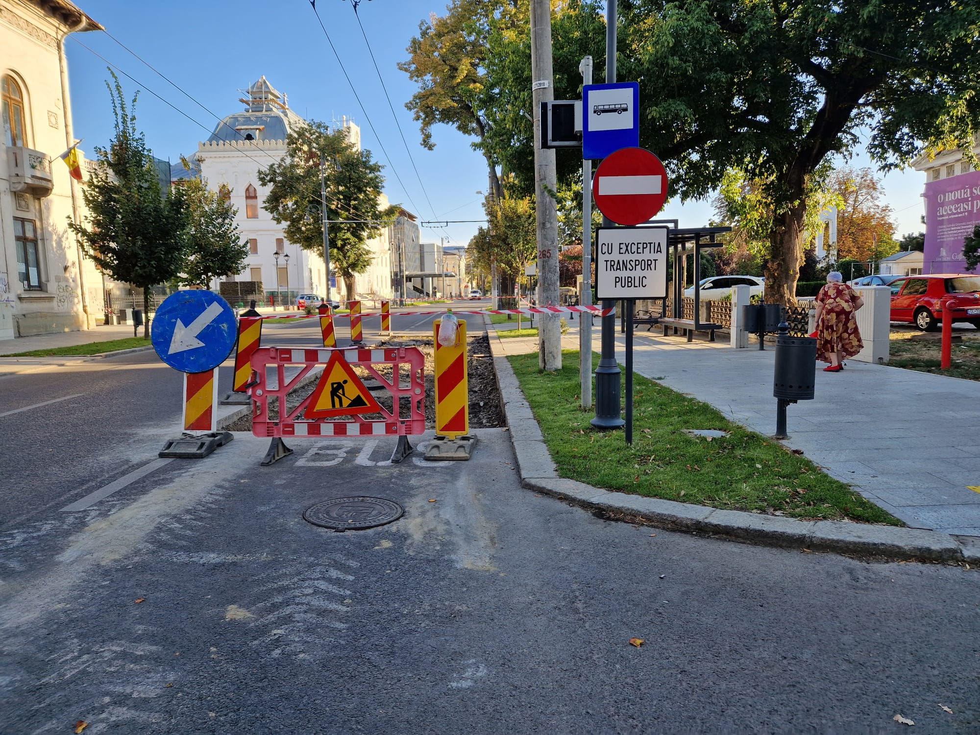 Strada Domnească a cedat din nou