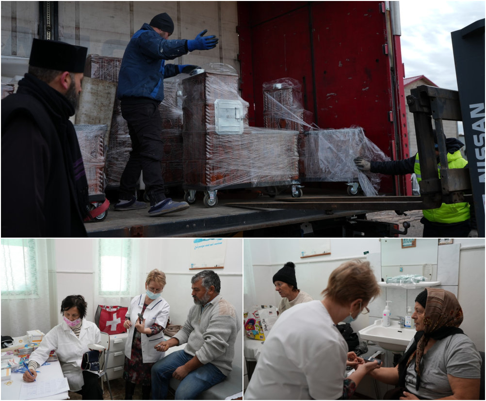 Caravană medicală şi ajutor pentru sinistraţi din Costache Negri