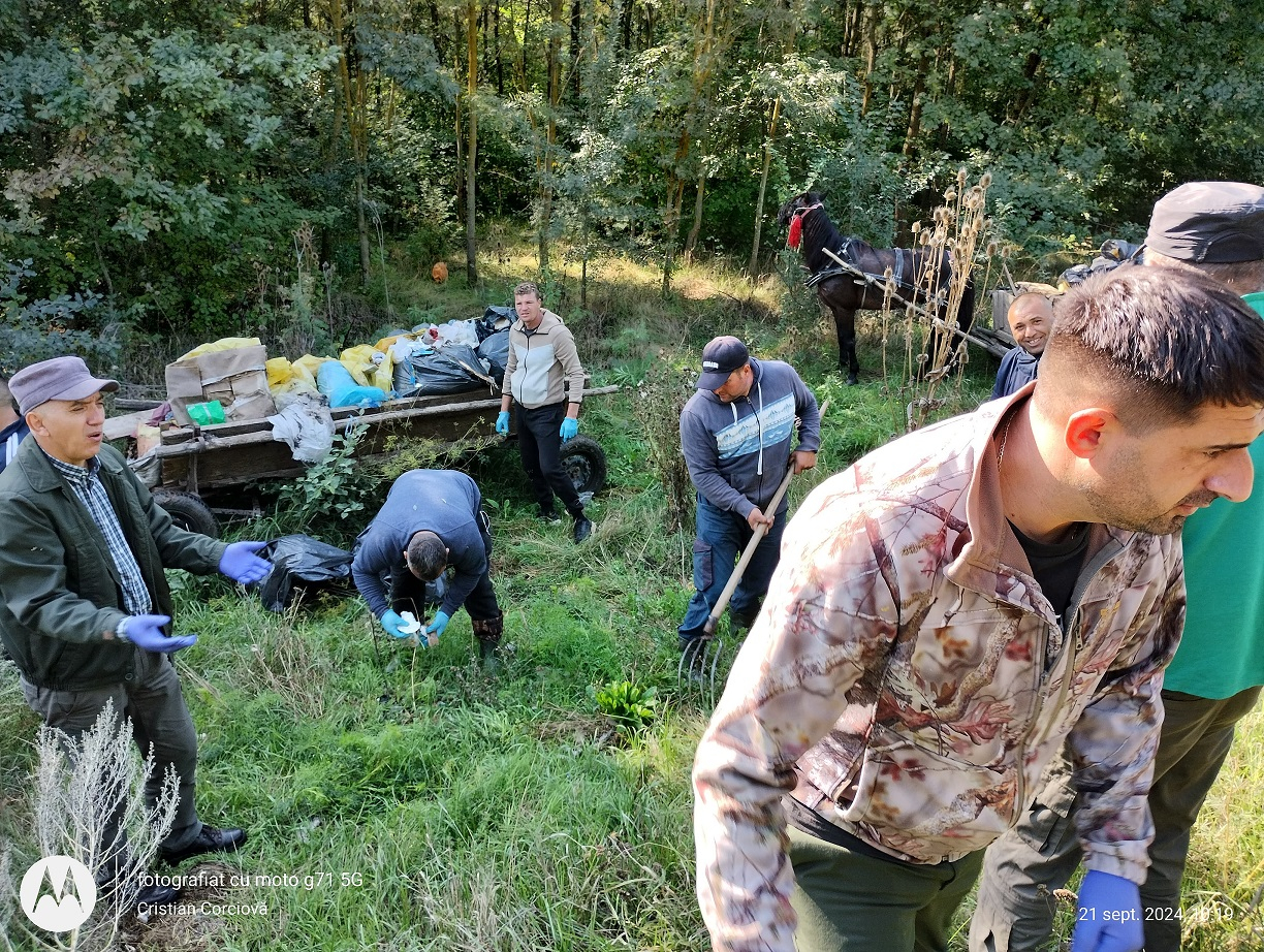 Peste două tone de gunoaie strânse din pădurile Galațiului