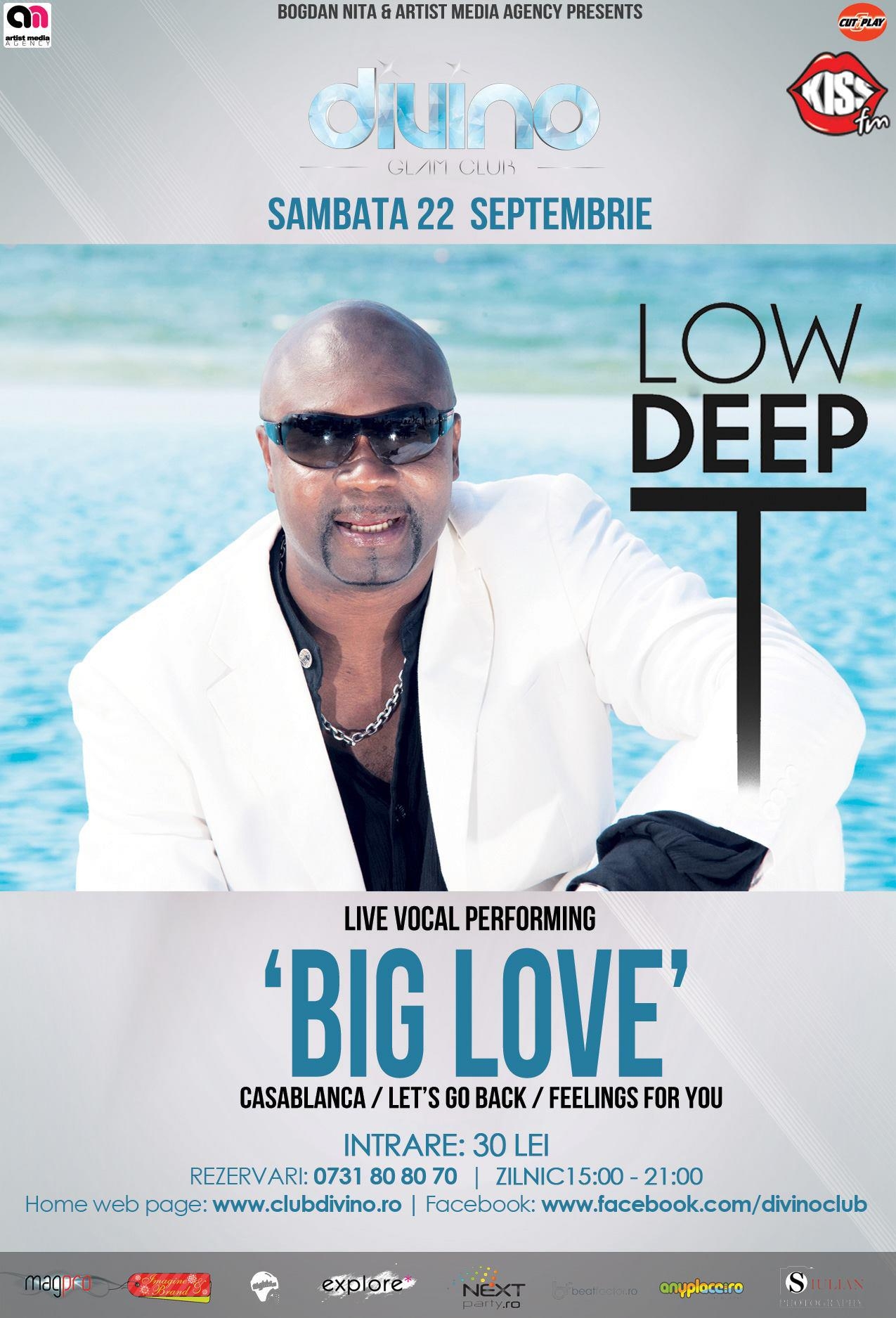 Concert Low Deep T, sâmbătă, la Divino Glam Club