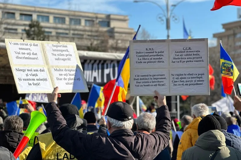 Sindicaliștii s-au delimitat de susținătorii lui Georgescu