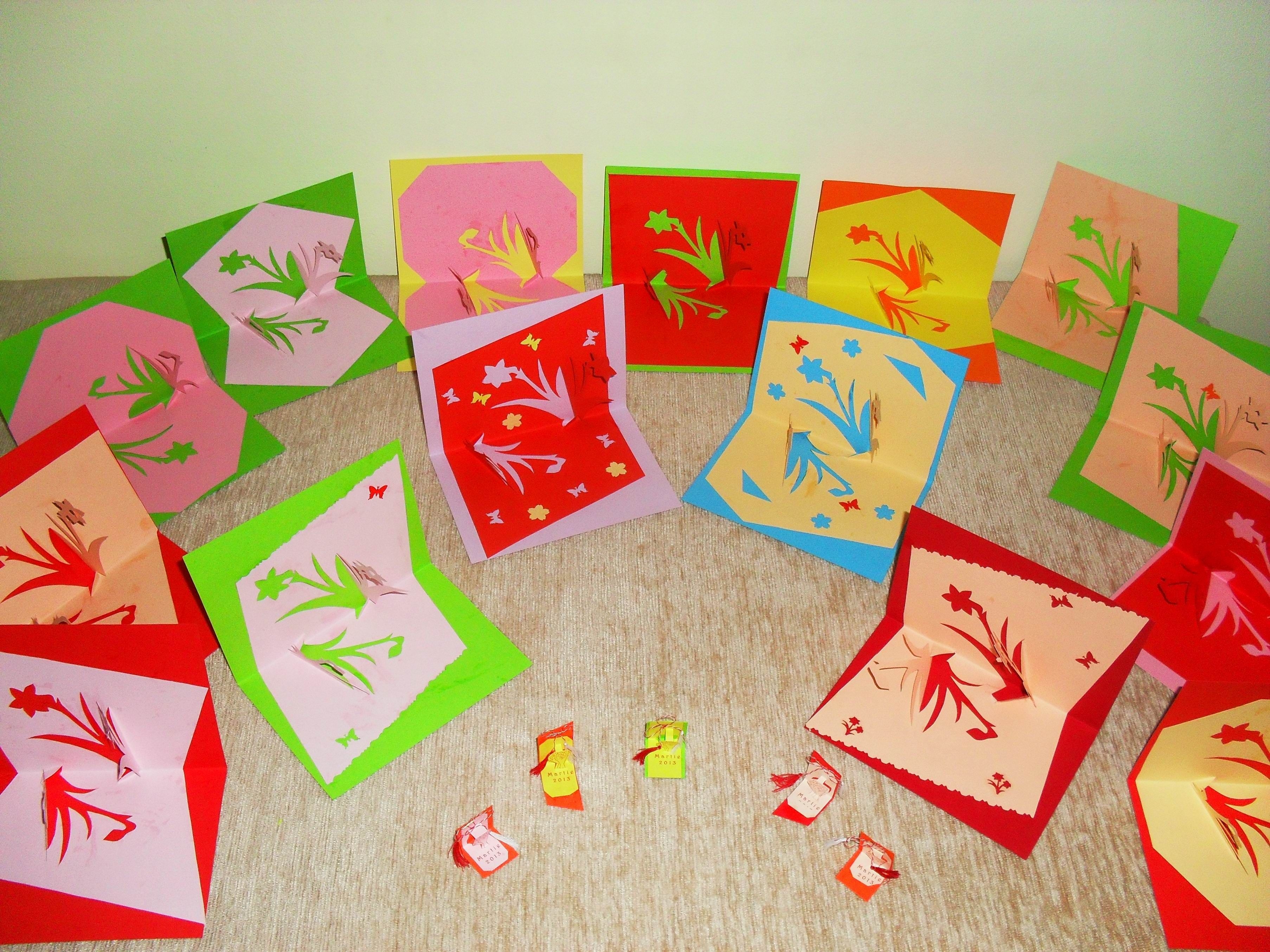 Atelier handmade la Şcoala nr. 34 Galaţi. Felicitări tridimensionale pentru Paşti