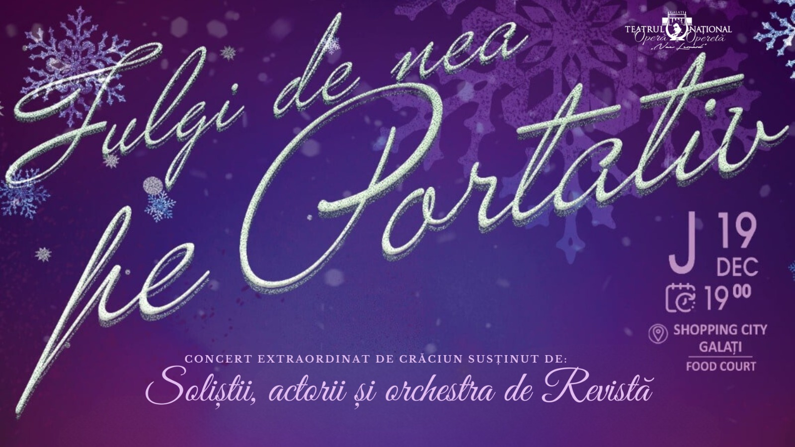 „Fulgi de nea pe portativ”, la mall