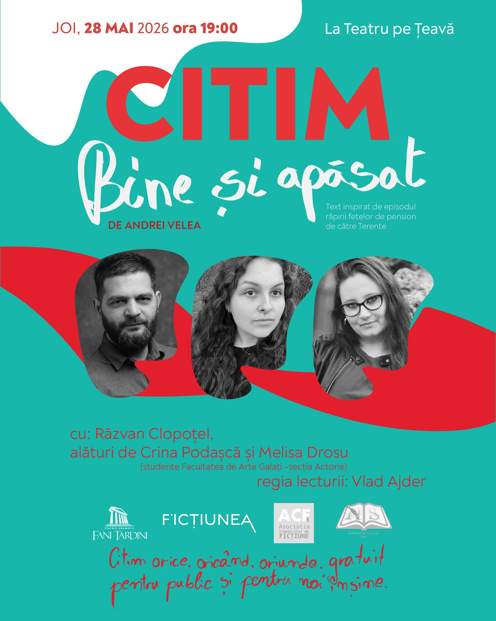 Misterele celebrului Terente, dezvăluite „la liber” pentru toți gălățenii