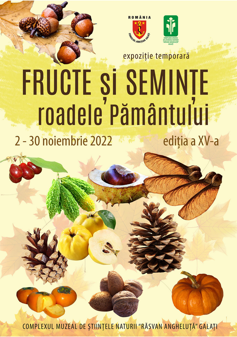 Expoziţie de fructe şi seminţe, la Muzeul de Ştiinţele Naturii
