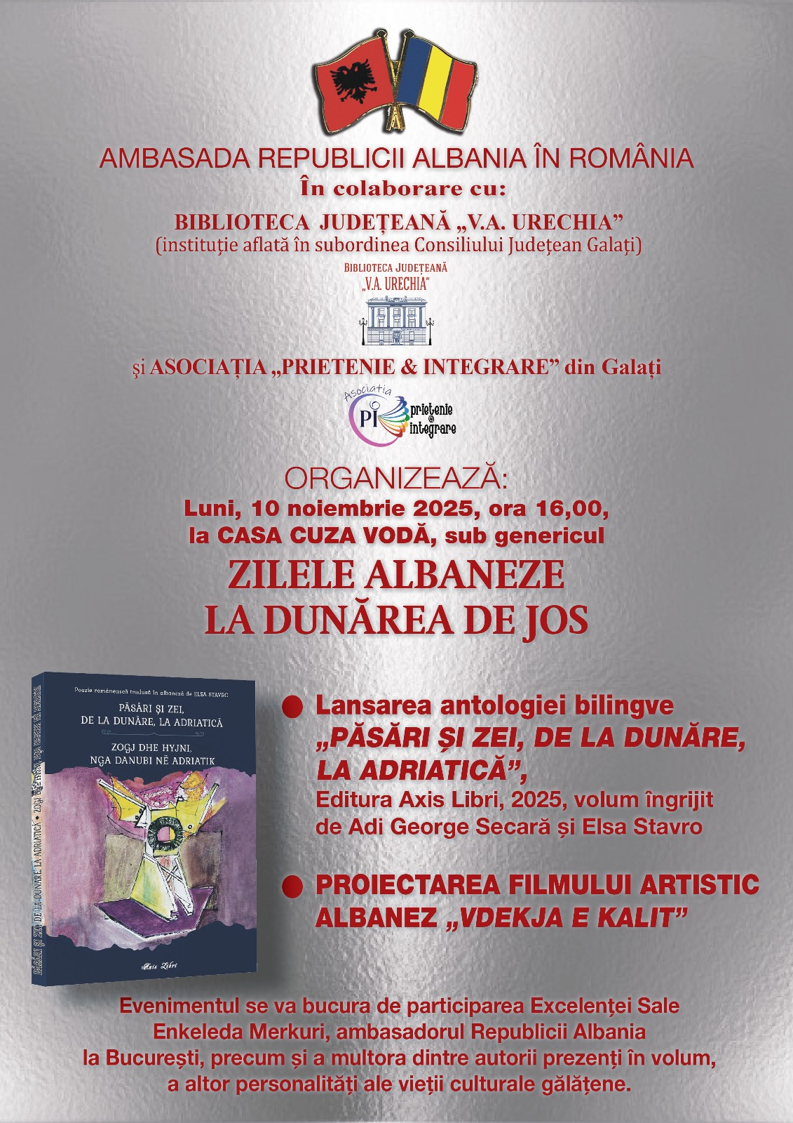 Zilele albaneze la Dunărea de Jos, girate de ambasador