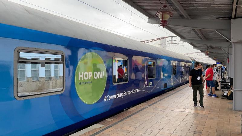 Trenul Connecting Europe a părăsit România