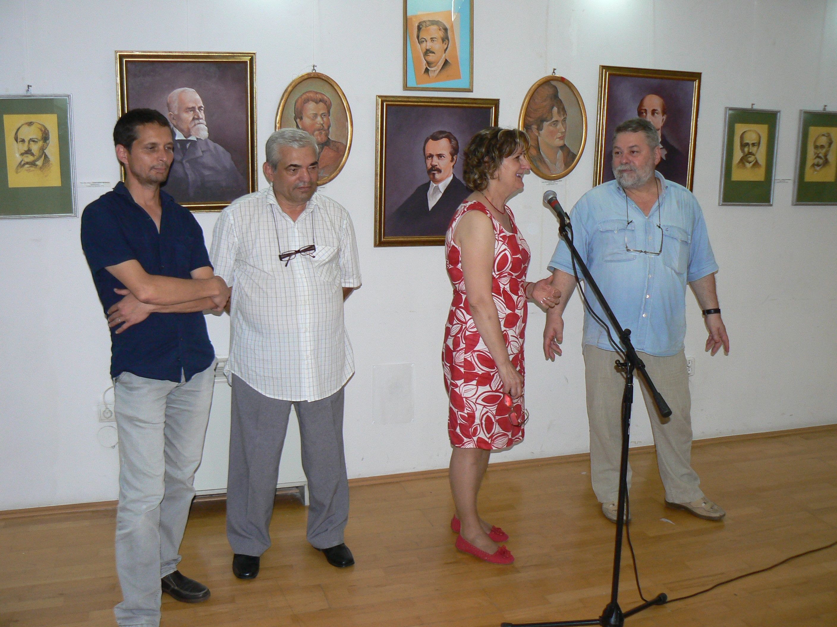 Vernisaj la Centrul Cultural: Un artist ieşean şi scriitori clasici în rame