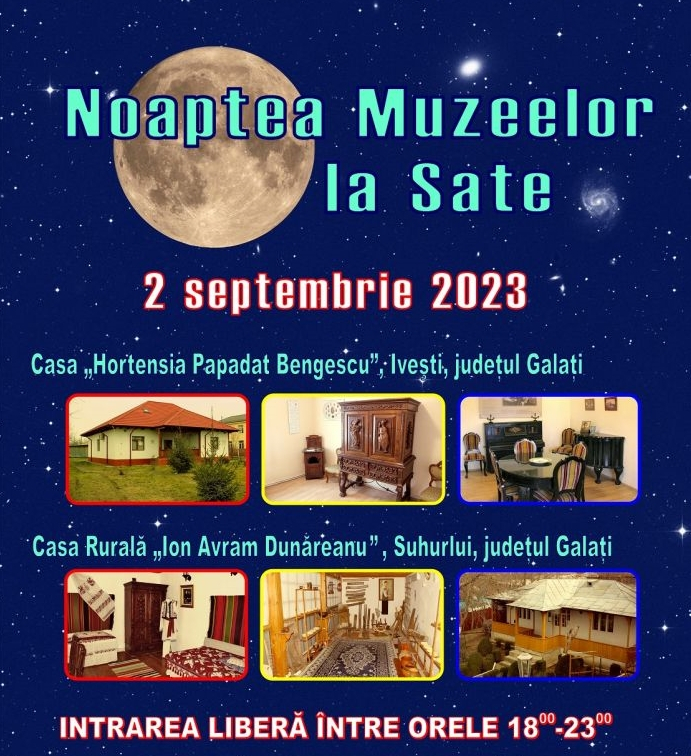 "Noaptea Muzeelor la Sate", la Ivești și Suhurlui